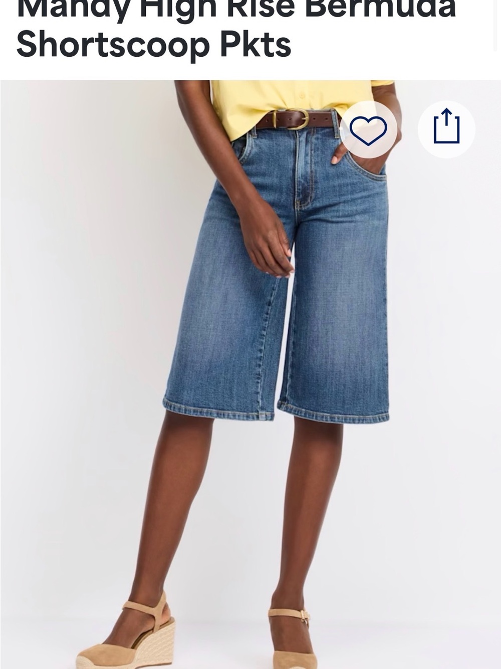 Kut from the Kloth Medium Blue Denim Shorts